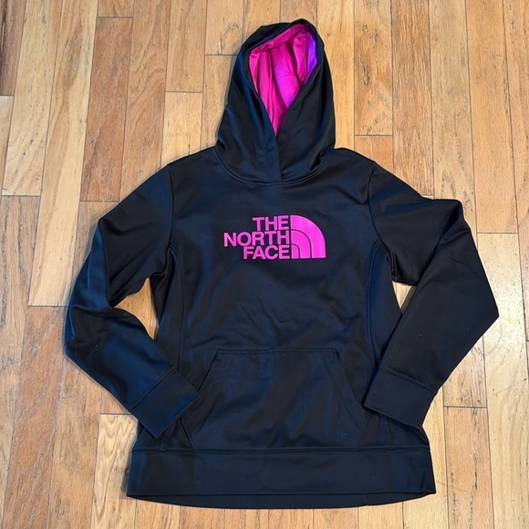 The North Face Tops - The North Face | Black/Pink Hoodie | size L